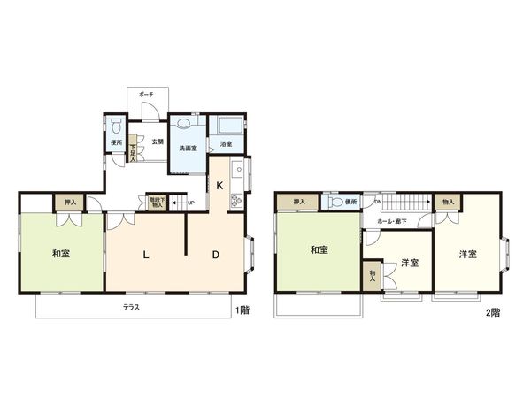 住吉台西 中古戸建 間取図(平面図) 住吉台西 中古戸建 間取図(平面図)