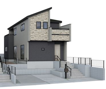 南光台5丁目 新築戸建 1号棟 外観パース図