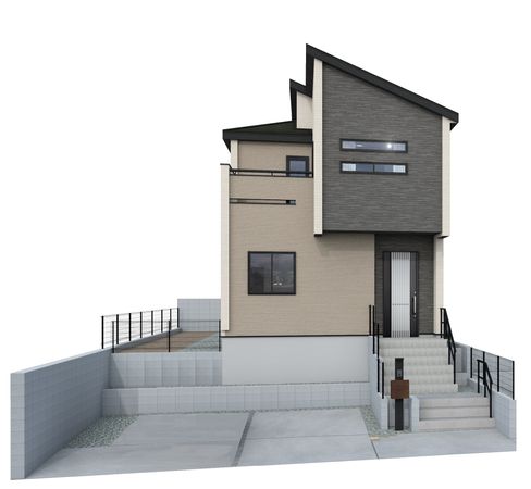 南光台5丁目 新築戸建 2号棟 外観パース図