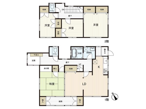 名取市相互台2丁目 戸建 間取図(平面図)