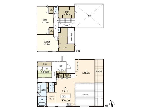 紫山5丁目 戸建 間取図(平面図)