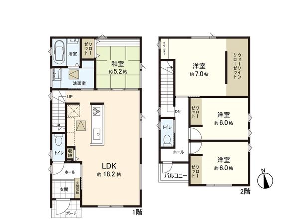 新築戸建 鶴ケ谷5丁目 B棟 間取図