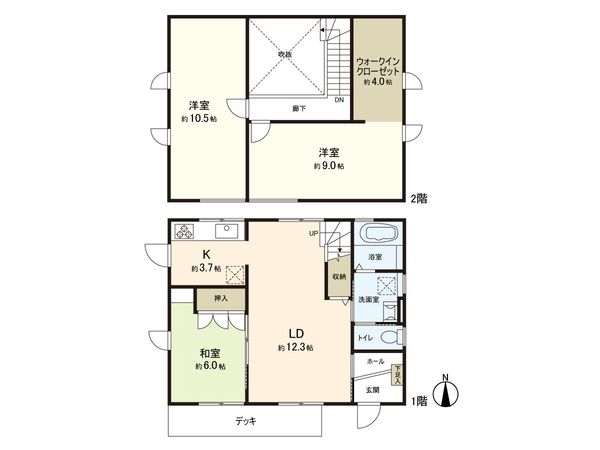 錦ケ丘3丁目 中古戸建 間取図(平面図) 錦ケ丘3丁目 中古戸建 間取図(平面図)