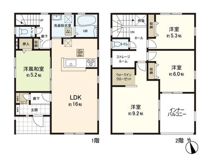 太白3丁目 新築戸建 間取図(平面図)