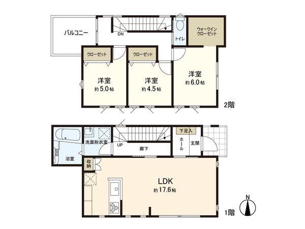 戸建 堤町3丁目 間取図(平面図) 戸建 堤町3丁目 間取図(平面図)