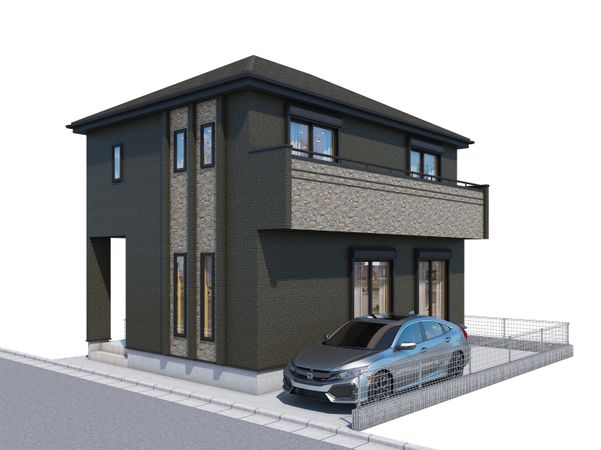 連坊2丁目 新築戸建 外観パース図 連坊2丁目 新築戸建 外観パース図