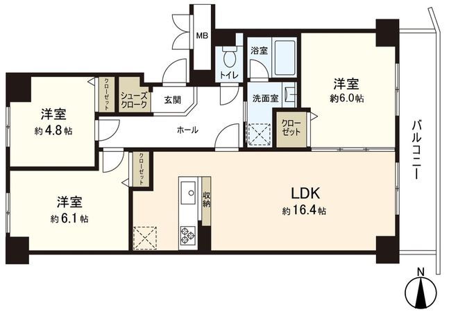 東急ドエルアルス子平町南 間取図(平面図) 東急ドエルアルス子平町南 間取図(平面図)