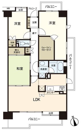 北仙台シティプレイス 東館 間取図(平面図) 北仙台シティプレイス 東館 間取図(平面図)