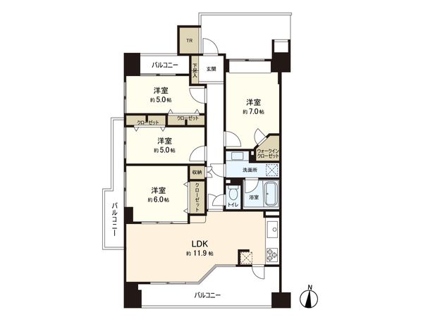 D’レスティアブランオーブ新田東 間取図(平面図) 間取図(平面図)