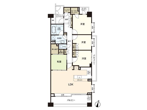 上杉の杜パークホームズ 間取図(平面図) 上杉の杜パークホームズ 間取図(平面図)