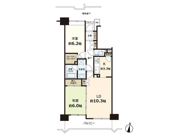 ファミールグラン上杉二丁目 間取図(平面図) 間取図(平面図)