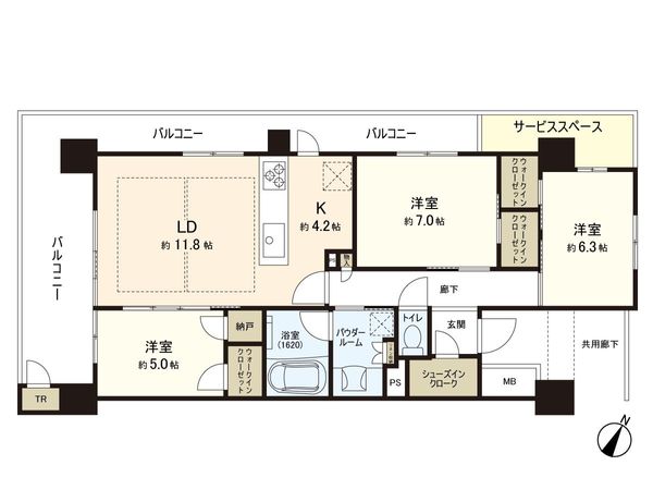 レジデンシャル青葉広瀬川 間取図(平面図) レジデンシャル青葉広瀬川 間取図(平面図)