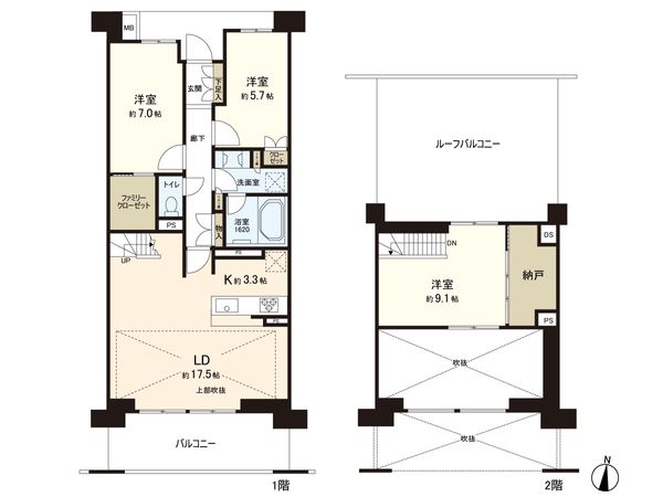 レーベン北六番丁AUTHORS 間取図(平面図) レーベン北六番丁AUTHORS 間取図(平面図)
