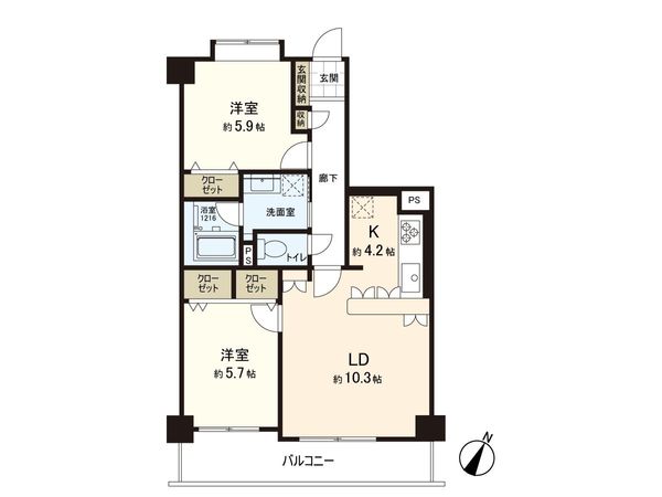 ライオンズマンション木町 間取図(平面図) ライオンズマンション木町 間取図(平面図)