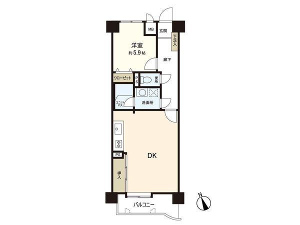 ライオンズマンション上杉北 間取図(平面図)