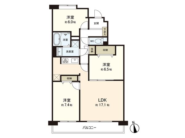 ザ・センタータウンズパラッシオ小田原 壱番館 間取図(平面図) ザ・センタータウンズパラッシオ小田原 壱番館 間取図(平面図)