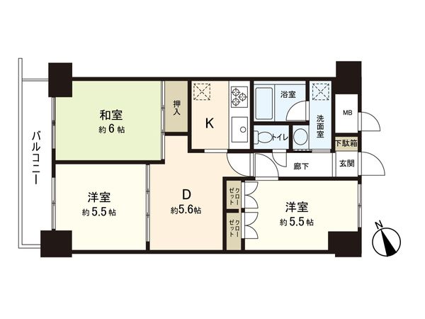 ナイスアーバン大和町ステイツ 間取図(平面図) ナイスアーバン大和町ステイツ 間取図(平面図)