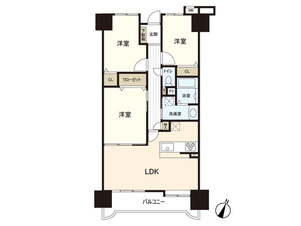 ダイアパレス柏木四季の杜 木洩れび館 間取図(平面図) ダイアパレス柏木四季の杜 木洩れび館 間取図(平面図)
