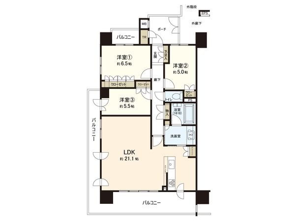 クレアホームズ南仙台駅前 間取図(平面図) クレアホームズ南仙台駅前 間取図(平面図)