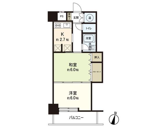 東急ドエルアルス片平 間取図(平面図)