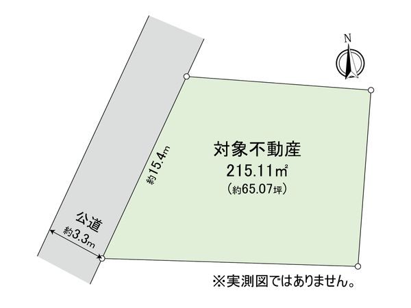 五日市5丁目 土地(古家あり) 区画図 五日市5丁目 土地(古家あり) 区画図