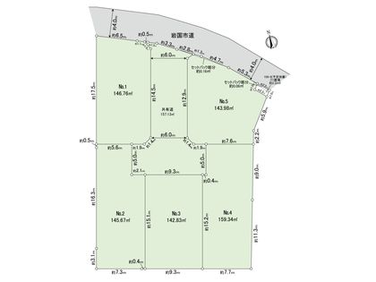 門前町1丁目 土地 No.2 区画図