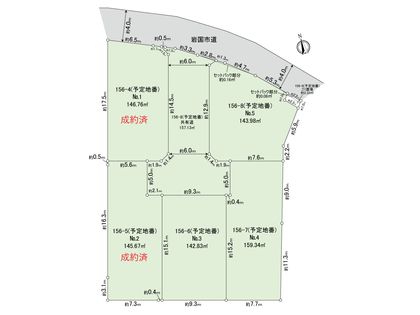 門前町1丁目 土地 No.3 区画図