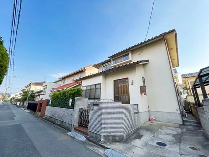 楽々園5丁目 土地(古家あり) 前面道路含む外観