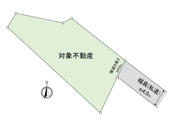 西条町福本土地 地形図