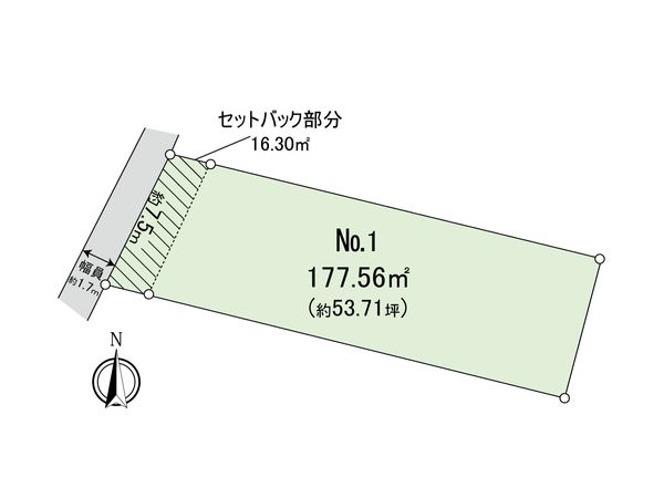 口田南1丁目 土地 区画図 口田南1丁目 土地 区画図