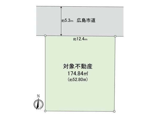 美鈴が丘西2丁目 土地(古家あり) 区画図 美鈴が丘西2丁目 土地(古家あり) 区画図