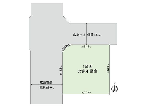 美鈴が丘東2丁目 土地 1区画 区画図 美鈴が丘東2丁目 土地 1区画 区画図