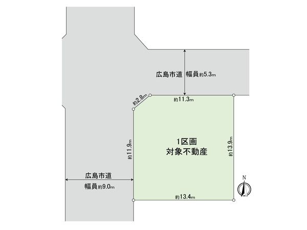 美鈴が丘東2丁目 土地 1区画 区画図 美鈴が丘東2丁目 土地 1区画 区画図