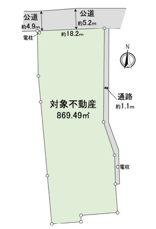 五日市1丁目 土地 区画図 区画図