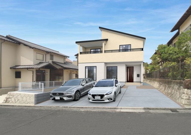 宮島口東3丁目 戸建 外観パース図