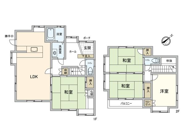 宮園上3丁目 戸建 間取図(平面図) 宮園上3丁目 戸建 間取図(平面図)