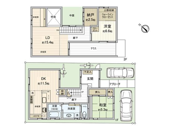 草津浜町 戸建 間取図(平面図)