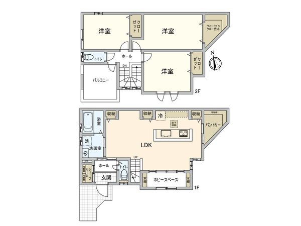 田方1丁目(建売住宅)NO.1 間取図(平面図)