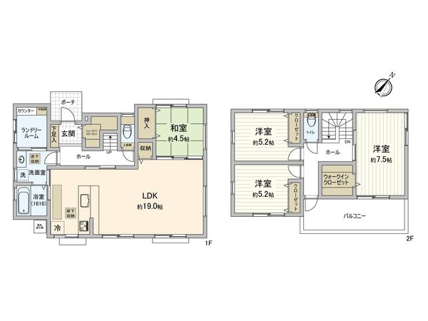 観音台4丁目 戸建 間取図(平面図)