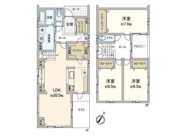 下平良1丁目 新築 間取図(平面図)