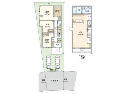 五日市駅前2丁目 戸建 間取図(平面図)