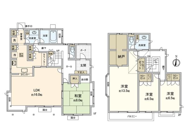 井口台3丁目 戸建 間取図(平面図) 井口台3丁目 戸建 間取図(平面図)