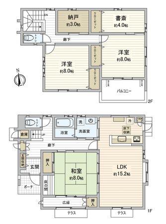 草津新町1丁目 戸建 間取図(平面図)