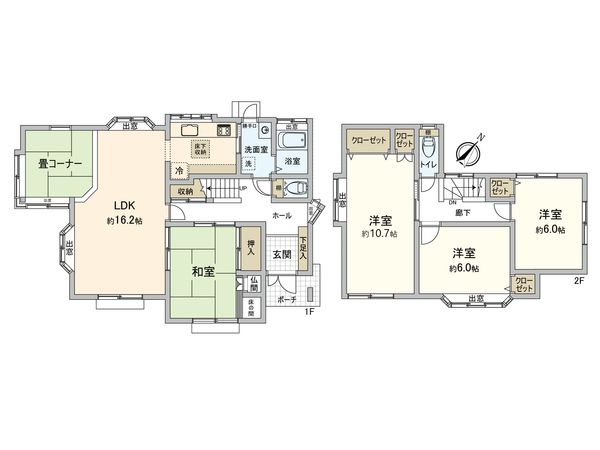 宮内 戸建 間取図(平面図) 宮内 戸建 間取図(平面図)