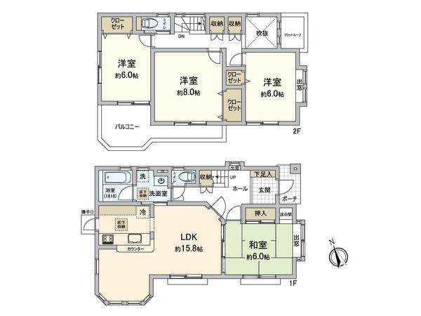 五日市6丁目 戸建 間取図(平面図) 五日市6丁目 戸建 間取図(平面図)