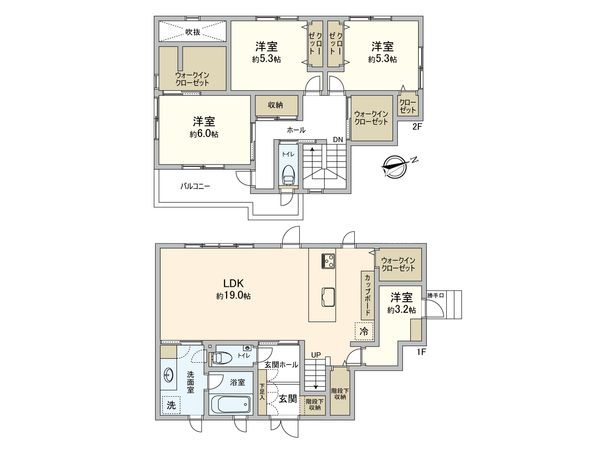 阿品1丁目 戸建 間取図(平面図) 阿品1丁目 戸建 間取図(平面図)