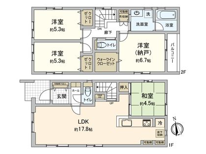 佐方3丁目 新築 間取図(平面図)