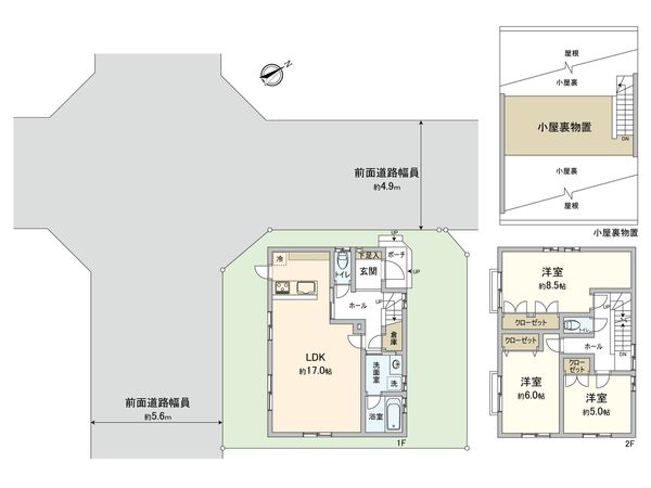 井口4丁目 新築 間取図(平面図) 井口4丁目 新築 間取図(平面図)