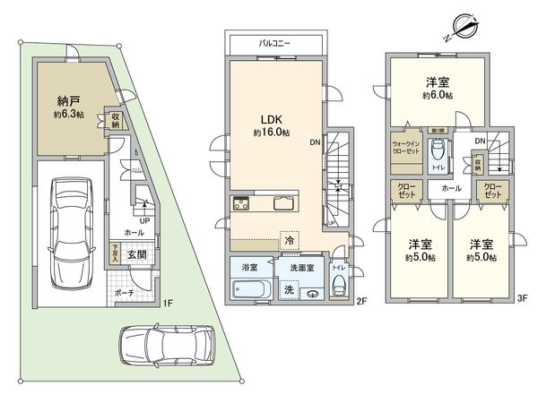 皆賀2丁目 新築 間取図(平面図)