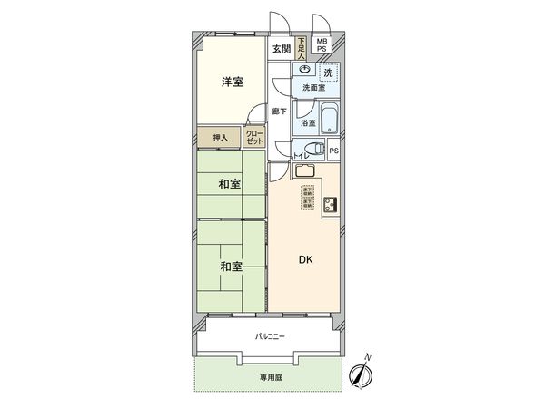 ライオンズマンション古江西 間取図(平面図) ライオンズマンション古江西 間取図(平面図)